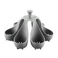 Eggs Boiler Rack, 6-Slots Silicone Egg Cooker with Anti-Scald Handle, Poached Egg Maker for Making Soft or Hard Boiled Eggs