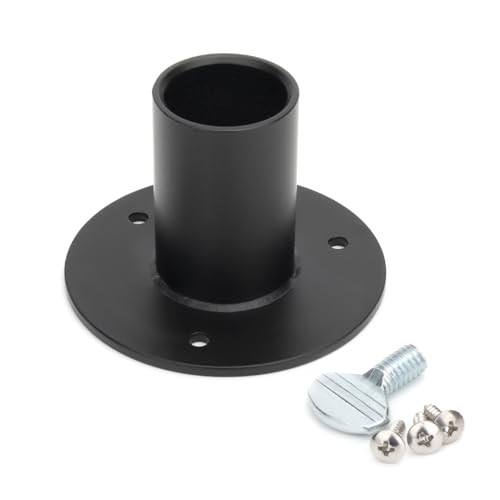 1202 Bird Feeder Pole Mount Flange for Birds Choice 1 in Poles | Bird Feeder 1202 Pole Mounting Flange, Black