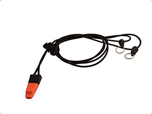 Black Safety Ultra-Light Bino Harness with Emergency Whistle - Binocular Harness System for Bow, Deer, and Elk Hunting - color: Black With Whistle