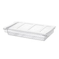 Pull-Out Fridge Drawer Organizer - Under Shelf Storage Bins for Cheese Slices, Deli Meat & Small Items - Space Saving Refrigerator Organizer (2" Height x 12.7" Width) - size: 2" Height x 12.7" Width