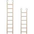 2pcs Birdie Basics Wooden Ladder for Bird Cage Climbing Ladder Toy for Parakeets Parrots Cockatoo (6 Step & 8 Step)