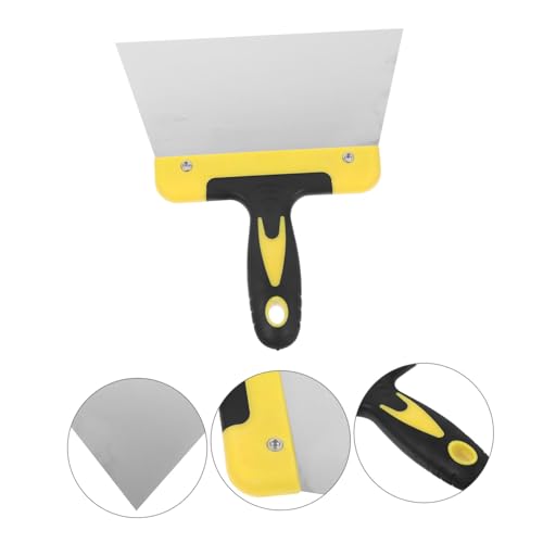 MERRYHAPY Stainless Steel Bird Poop Cleaner Bird Cage Cleaning Scraper with Wide Head and Ergonomic Handle for Droppings Removal on Patios Fences Cages and Outdoor Surfaces