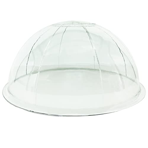 Myard 13 Inches Solid Clear PC Wobbly Squirrel Proof Baffle Deflector for Bird Feeder, Fit up 1.5 Inches + Pole/Post (Upgraded Version)
