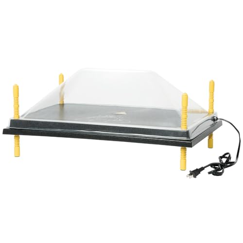 Premier 1 Chick Heating Plate Kit – 16"x24", Warms Up to 50 Chicks | Includes anti-perch cover. Adjustable push-button legs. 66 watts, 110V. Alternative to heat lamp. For up to 50 chicks.
