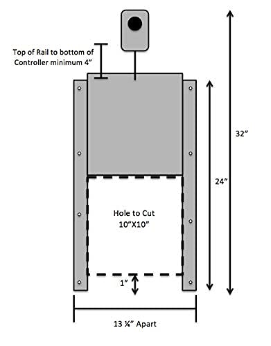 Opener with Motor & Timer (1 Year Warranty) | Heavy Duty | Made USA | Auto Pop Door Opener | Chicken Coop Accessories | Metal