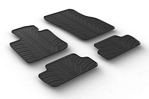 Gledring USA Custom Fit All-Weather Rubber Floor Mats Intended for Mini Cooper Hatch F56 (3 Door) 2015-2022, No Trimming Required, Tailored Custom Fit, Protects from Rain, Mud, and Snow. - color: Mini Cooper (F56) 3-door 2015-2022