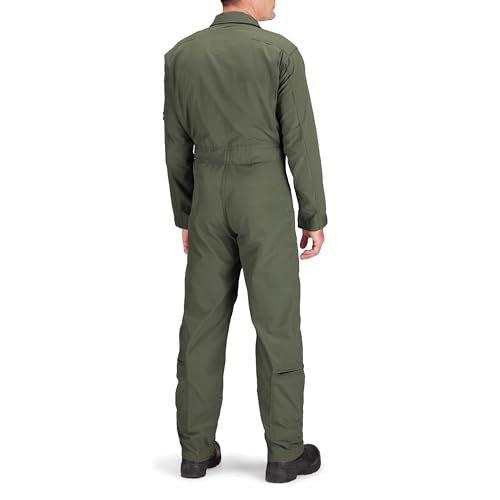 Propper Unisex Cotton Twill 27/P Flyers Coverall | Air Crew and Maintenance Flight Suit, For Men and Women - color: Freedom Green, size: X-Large