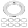 BESPORTBLE Birds House Predator Guards - Set of 10 Stainless Steel Birds House Rings Metal Birdhouse Guards, Birds House Hole Protector Guards - Protects The Entry Hole (5.5 cm Opening)