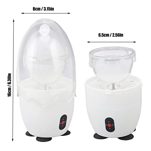 Electric Egg Scrambler in Shell, Golden Egg Spinner Hard Boiled Egg Mixer for Babies, Soft Silicone Pad, Two Way Rotation, Save Time and Effort (US Plug)