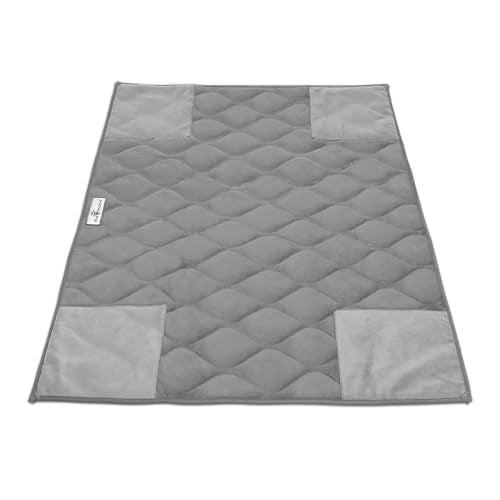 Paw Inspired PopCorner Washable Fleece Cage Liners, C&C 2x3, Gray | Reinforced Corners, Super Absorbent Mat, Bedding, Waterproof Bottom, Guinea Pigs, Ferrets, Rabbits, Hamsters, Small Animals - color: Gray, size: C&C 2X3