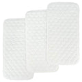 BlueSnail Quilted Thicker Waterproof Changing Pad Liners,3 Count(Snow White 13” x 27”) - color: Snow White (13” X 27”)