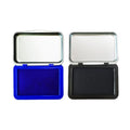 2PCS Egg Date Marking Stamp Ink Pad, 2.95 x 2.16 inches, for Fresh Eggs, 2 Pack (Blue&Black) - color: Blue&black
