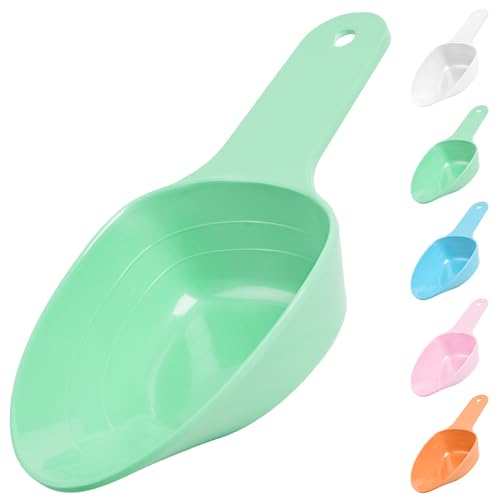 Dog Food Scoop-Melamine Pet Food Measuring Cup - 1 Cup 1/2 Cup 1/4 Cup Dog Cat Bird and Rabbit Food Feeding Scoop Dishwasher Safe -Green - color: Green