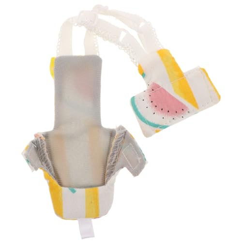 Totority Breathable Lightweight Diaper Flight Suit for Parakeets and Parrots Reusable Washable Pet Clothes for Outdoor Activities Comfortable Skin-Friendly Parrot Nappy in Watermelon S