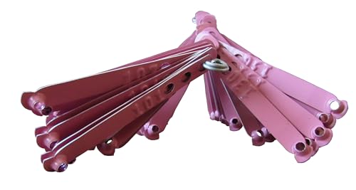 Leg Bands NOT Stamped Aluminum Chicken Poultry Duck Leg Identification Rings (100, Pink) - color: Pink