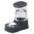Gardner Pet Automatic Dog Water Dispenser Gravity Stainless Steel Water Waterer Feeder, 100% BPA-Free Large Capacity Water Feeding Bowls for Medium & Large-Sized Dogs,Cats, Other Pets -(2.1 Gallons) - color: Dark Grey, size: 2.1 Gallon