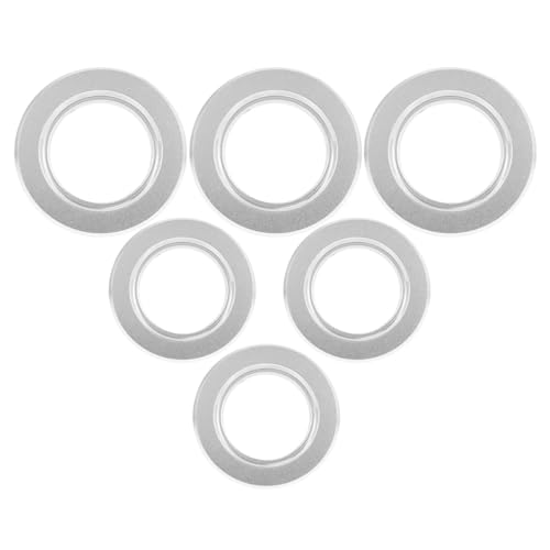 6Pcs Metal Bird House Hole Protectors and Predator Guards for Parrot Nest Box, 55Mm 75Mm Sizes, Breeding Box Protective Rings Replacement Accessories for Outdoor Birdhouses