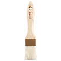 Winco 1 1/2" Boar Bristle Basting Brush | Durable Bristles, Basting, Glazing, Marinades, Butter and Pastry Prep, Shed resistant - size: 1.5", style: Flat