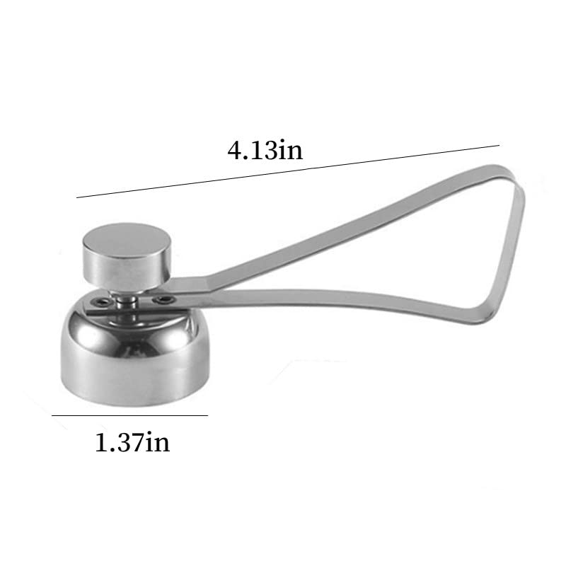 Egg Cracker Topper, Kitchen Egg Shell Cutter, Silver | Perfect Soft Boiled Egg Cutter for Raw/Soft Hard Boiled Egg