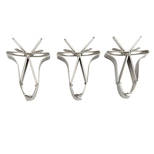 Jeanoko 6pcs Food Clips, Durable Stainless Steel Bird Cage Feeders for Vegetables and Fruits for Budgies and Cockatiels