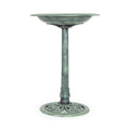 Backyard Expressions Outdoor Garden Bird Bath - Mint Green - Weather Resistant Polyresin - 27 Inch - color: Mint Green