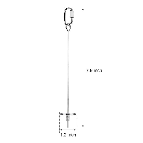 Bird Food Holder Stainless Steel Fruit Vegetable Stick Skewer for Parrots Cockatoo Cockatiel Cage Treating Tool (2 PCS-L) - size: 2 PCS-L