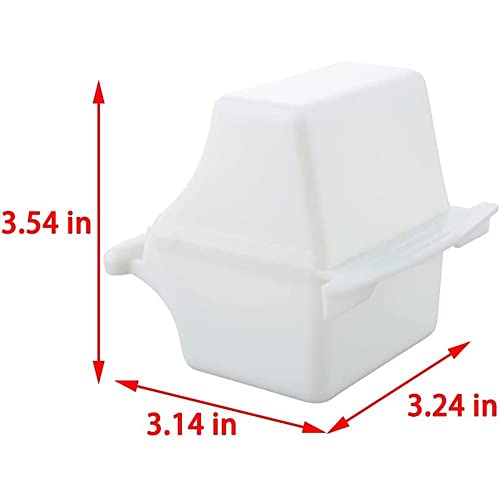 2 Pcs Small Bird Feeder Cup with Removable Lid, Anti-Spill Cage Hanging Food and Water Dispenser Bowl for Parrot Budgie Cockatiel Finch