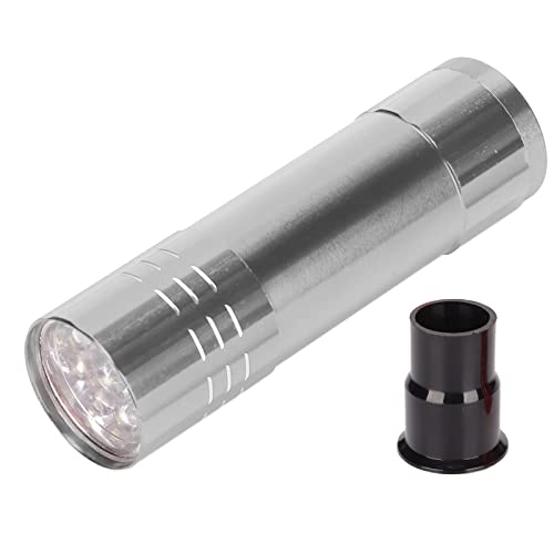 Egg Candler for Chicken Eggs LED Incubator Light Candling Checker Lamp fit for Quail Goose Duck Canary Dark Egg Fertility Tester Silver - color: Silver