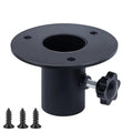 1202 Bird Feeder Pole Mounting Flange for Standard 1" Poles with Hardware | 3" Disc, Strong Steel Construction, for Tray Feeders, Bird Houses & Platform Feeders, Outdoor Use, Durable Steel with Coated