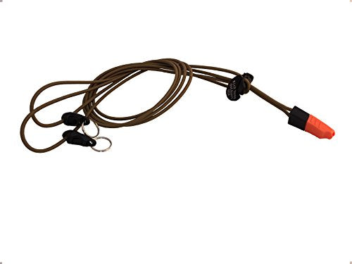 Olive Safety Ultra-Light Bino Harness with Emergency Whistle - Binocular Harness System for Bow, Deer, and Elk Hunting - color: Olive With Whistle