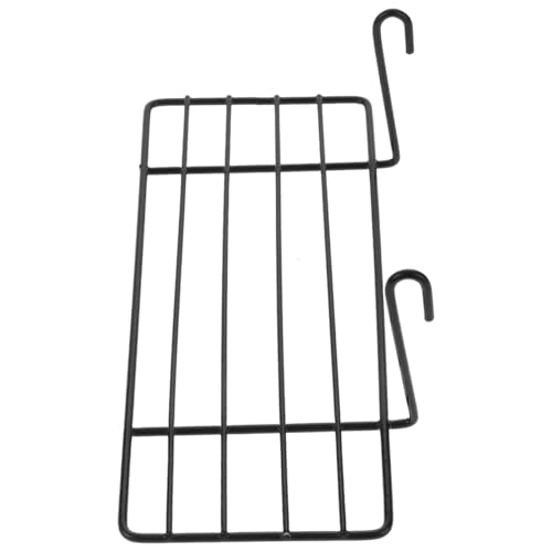 POPETPOP Grid Iron Wall Shelf Bird Cage Platform Perch with Hooks for Parrots and Small Birds Hanging Wire Shelf for Cage Wall Decoration 3 Pack 9.84 X 5.90 X 8.26 in