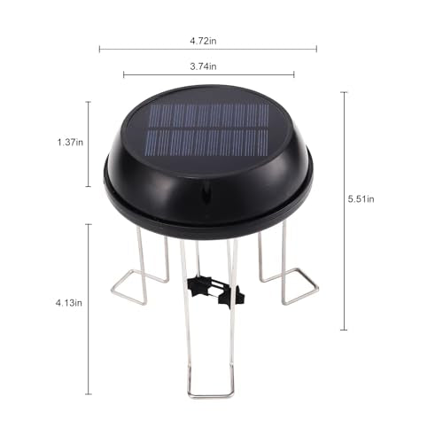 Bird Bath Solar Swing Device | Water Wiggler for Bird Bath