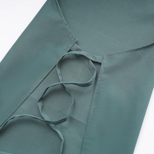 Tosewever Art Aprons for Women Painting Pottery Baking, Mens Buckle Straps Kitchen Apron with Pockets for Chef Cooking - color: Muted Green