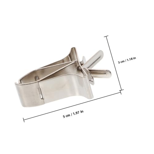 3pcs Bird Food Clips Birds Cage Food Clip | Stainless Steel,Pet Feeder Bird Food Holder Parrot Cage Supplies Pet Supply Cuttlebone Clamps Parrot Fixed Birdcage