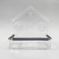 Window Bird Feeder with Strong Suction Cups (Small House) | Fixed Seed Tray, Transparent Acrylic Birdfeeder for Outdoor, for Wild & Pet Bird Watching Love - style: Small House