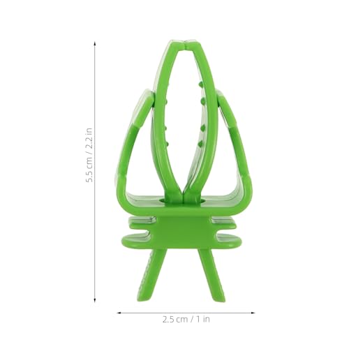 20pcs Bird Cage Food Holder Clips for Budgie and Conure Parrots, Pp Material Vegetable and Cuttlebone Feeders with Smooth Edges for Enriching Pet's Diet