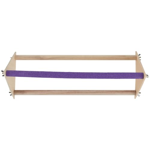 HOZEON 2PCS Wooden Chicken Roosting Bars, Purple Chick Perch Stand for Training, Roosting Bar Perch for Parrot and Birds