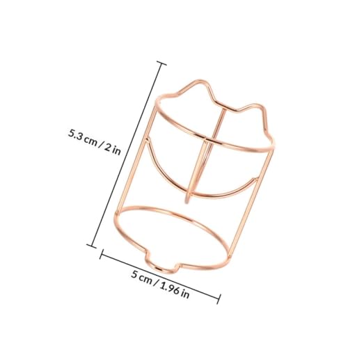 SOLUSTRE Makeup Puff Holder Sponge Egg Display Stand Metal Powder Puff Rack Rose Gold Hollow Makeup Sponge Holder for Cosmetic Storage and Drying