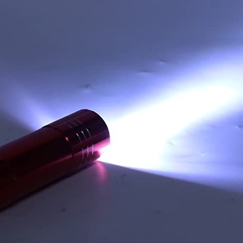 Egg Candler for Chicken Eggs LED Incubator Light Candling Checker Lamp fit for Quail Goose Dark Canary Red Cool Bright Tester - color: Red