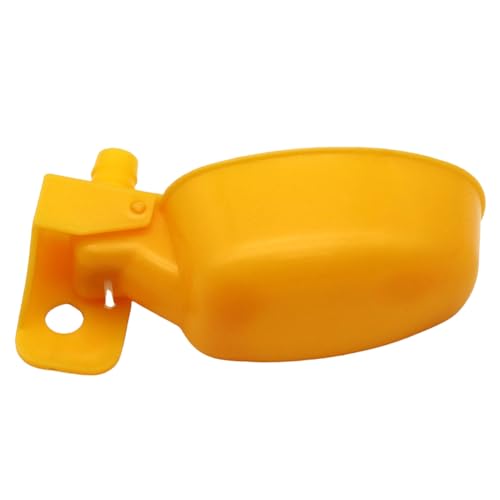 Auto-Fill Quail Water Cups 12Sets DIY Clips-on Cage for Bird Rabbit(Yellow) | Automatic,Keep Fresh Water, No Mess,Easy to Install, with T-fittings & Mounting Screws,for Parakeets, cockatiels, budgies - color: Yellow1