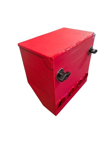 Mess-Free Quail Feeder — Mounts Outside the Cage | No Waste Bird Feeder | 4 Ports | 3D Printed | Made in USA | BPA Free | Coturnix Quail