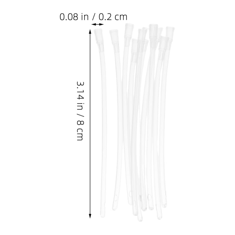 UPKOCH 100pcs Soft Feeding Tubes for Baby Birds Parrot Hand Feeder Supply Food Feeder Hose for Cockatiels and Small Parrots