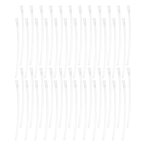 POPETPOP 100 Pcs Parrot Feeding Tubes: Transparent Plastic Baby Bird Milk Feeding Hose, Parrot Water Feeder Tool for Nursery Baby Bird Budgies Cockatiels - Easy to Clean