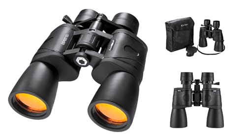 Barska Gladiator 10-30x50 Zoom Binoculars with Tripod Adaptor for Stargazing, Birding, Hiking, Sports, Travelling, Camping - style: 10-30x50 Ruby Lens