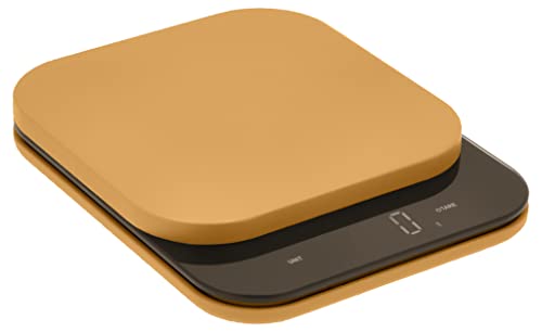 Rosti Mensura Kitchen Scale Accurate Measurements Made Effortless - Experience Precision Cooking with Battery - Powered Convenience - Requires 3 AAA Batteries for Reliable Performance (Curry) - color: Curry, size: 16.5 x 20.3 x 3cm