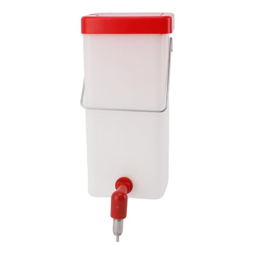 Chicken Feeder, Chicken Waterer Nipples Leak Proof Large Capacity Poultry Bucket Waterer Set Hanging Poultry Drinker Poultry Waterer for Farm Chickens, Ducks, Geese, Turkey