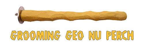Grooming Geo NU Perch® for Parrots African Grey, Amazon, Cockatoo, Eclectus