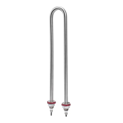 Focket Incubator Humidifier Tube, 200W U Shape Stainless Steel Precise Humidity Control Incubator Heater, Water Pipe Warmer with Bolt Fastening for Poultry Chicken Duck Goose