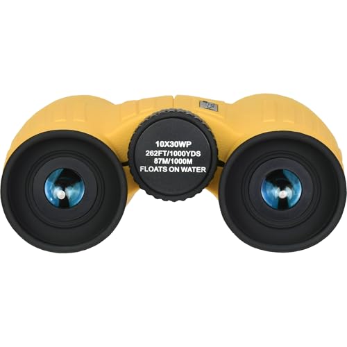 10x30 Floating Waterproof Marine Binoculars Boating Fishing - Rubber Armored, Durable Water-Resistant Compact Binoculars for Ocean, Water and Outdoor Use - BK7 Hiking, Birding Bird Watching Binocular