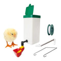 C Automatic Waterer System Chick Drinker Cups 1L Hanging Automatic Fill Poultry Watering Cup Used for Cages (red, 1)
